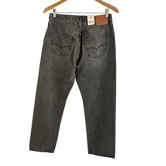 NWT Levi’s 501 90s 28 X 32 Black Wash Mud Rise Straight Leg Jeans Button Fly New - Picture 9 of 12